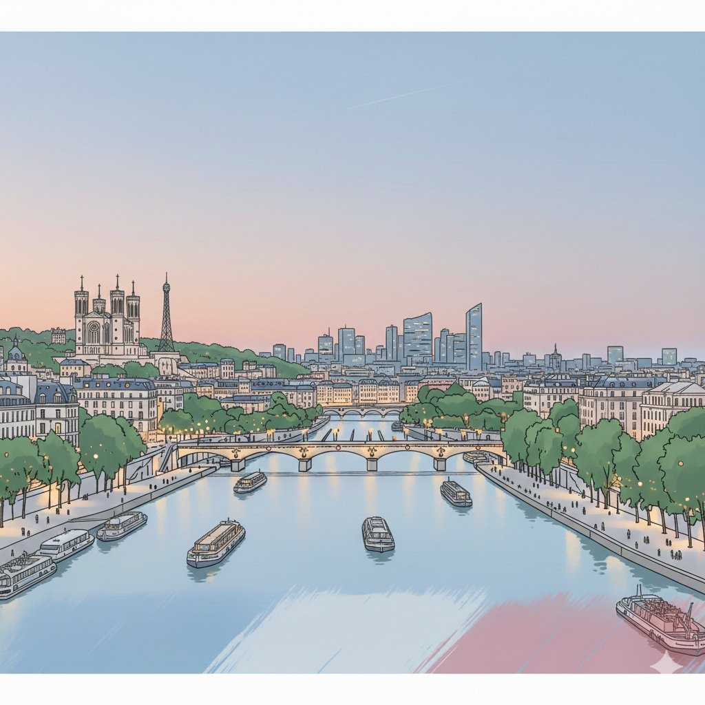 Examen civique à Lyon - Vue panoramique
